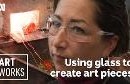 8 1/2 Orient & Flume Studio Art Glass Vase Signed By Beyers
